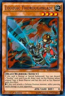 Zoodiac Thoroughblade - Raging Tempest - YuGiOh card