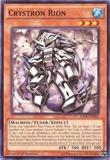Crystron Rion - Raging Tempest - YuGiOh card