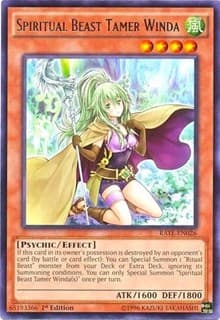 Spiritual Beast Tamer Winda - Raging Tempest - YuGiOh card