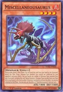 Miscellaneousaurus - Raging Tempest - YuGiOh card