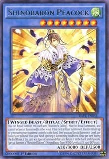 Shinobaron Peacock - Raging Tempest - YuGiOh card