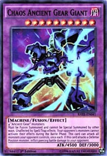 Chaos Ancient Gear Giant - Raging Tempest - YuGiOh card