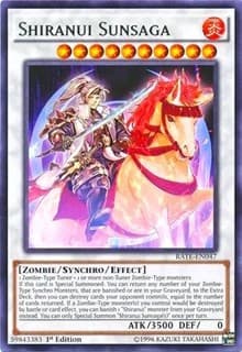 Shiranui Sunsaga - Raging Tempest - YuGiOh card