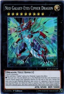 Neo Galaxy-Eyes Cipher Dragon - Raging Tempest - YuGiOh card