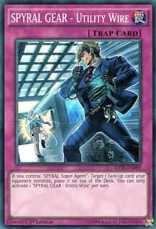 SPYRAL GEAR - Utility Wire - Raging Tempest - YuGiOh card