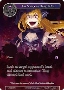 The Scorn of Dark Alice - Vingolf 3 - Ruler All Stars - Force of Will card
