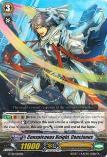 Conspicuous Knight, Concianus - G-TD11: Divine Knight of Heavenly Decree - Cardfight Vanguard card