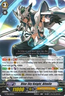 Blue Sky Knight, Altmile - G-TD11: Divine Knight of Heavenly Decree - Cardfight Vanguard card