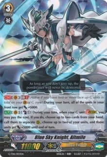 Blue Sky Knight, Altmile (RRR Foil) - G-TD11: Divine Knight of Heavenly Decree - Cardfight Vanguard card