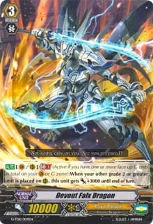 Devout Falx Dragon - G-TD11: Divine Knight of Heavenly Decree - Cardfight Vanguard card