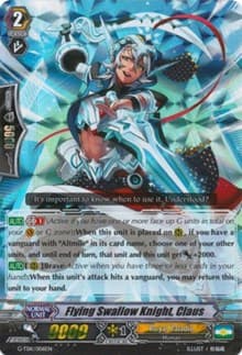 Flying Swallow Knight, Claus (RRR Foil) - G-TD11: Divine Knight of Heavenly Decree - Cardfight Vanguard card