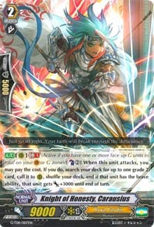 Knight of Honesty, Carausius - G-TD11: Divine Knight of Heavenly Decree - Cardfight Vanguard card