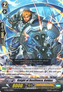 Knight of Resilience, Baldus - G-TD11: Divine Knight of Heavenly Decree - Cardfight Vanguard card