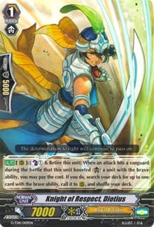 Knight of Respect, Diotius - G-TD11: Divine Knight of Heavenly Decree - Cardfight Vanguard card