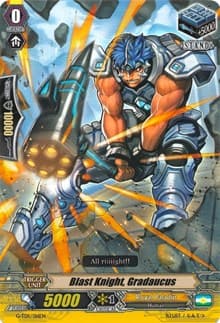 Blast Knight, Gradaucus - G-TD11: Divine Knight of Heavenly Decree - Cardfight Vanguard card