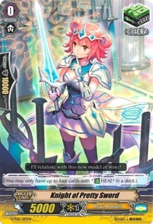 Knight of Pretty Sword - G-TD11: Divine Knight of Heavenly Decree - Cardfight Vanguard card