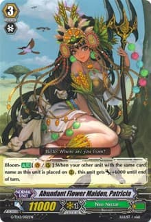 Abundant Flower Maiden, Patricia - G-TD12: Flower Princess of Abundant Blooming - Cardfight Vanguard card