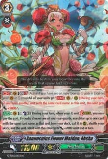 Ranunculus Flower Maiden, Ahsha (RRR Foil) - G-TD12: Flower Princess of Abundant Blooming - Cardfight Vanguard card