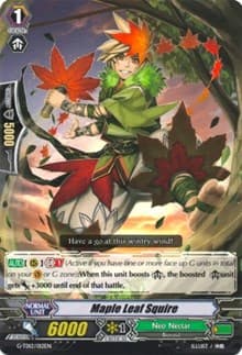 Maple Leaf Squire - G-TD12: Flower Princess of Abundant Blooming - Cardfight Vanguard card