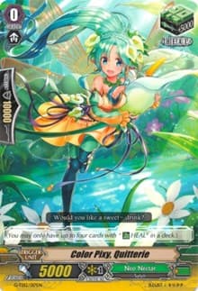 Color Pixy, Quitterie - G-TD12: Flower Princess of Abundant Blooming - Cardfight Vanguard card