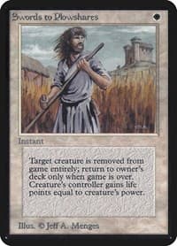 Swords to Plowshares - Alpha Edition - Magic: The Gathering card