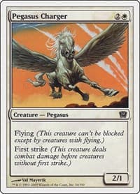 Pegasus Charger - 9th Edition - Magic: The Gathering card