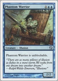 Phantom Warrior - 9th Edition - Magic: The Gathering card