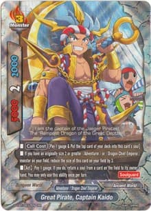 Great Pirate, Captain Kaido - Dragon Fighters - Future Card BuddyFight card