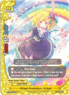 Wind Frolicker, Sylph - Dragon Fighters - Future Card BuddyFight card