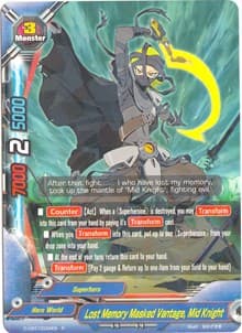 Lost Memory Masked Vantage, Mid Knight - Dragon Fighters - Future Card BuddyFight card
