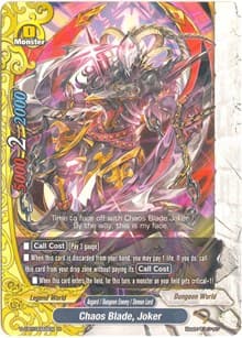 Chaos Blade, Joker - Dragon Fighters - Future Card BuddyFight card