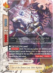 Son of the Demon Lord, Delis Highlow - Dragon Fighters - Future Card BuddyFight card