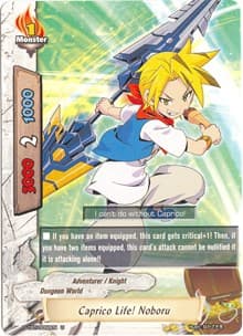 Caprico Life! Noboru - Dragon Fighters - Future Card BuddyFight card