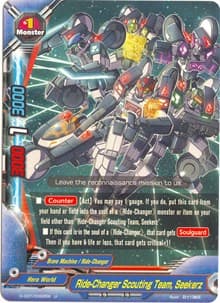 Ride-Changer Scouting Team, Seekerz - Dragon Fighters - Future Card BuddyFight card