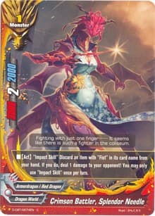 Crimson Battler, Splendor Needle - Dragon Fighters - Future Card BuddyFight card