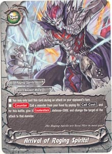 Arrival of Raging Spirits! - Dragon Fighters - Future Card BuddyFight card