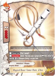 Magical Beast Tamer Flute, G'boy - Dragon Fighters - Future Card BuddyFight card