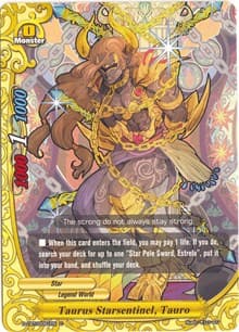 Taurus Starsentinel, Touro - Dragon Fighters - Future Card BuddyFight card