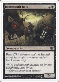 Razortooth Rats - 9th Edition - Magic: The Gathering card