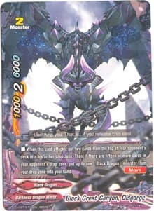 Black Great Canyon, Disgorge - Dragon Fighters - Future Card BuddyFight card