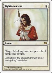 Righteousness - 9th Edition - Magic: The Gathering card