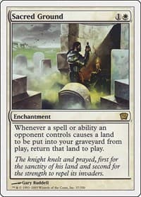 Sacred Ground - 9th Edition - Magic: The Gathering card