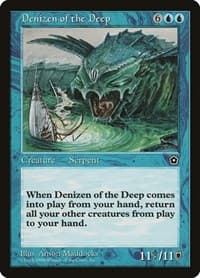 Denizen of the Deep - Portal Second Age - Magic: The Gathering card