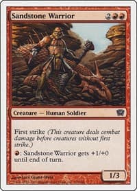 Sandstone Warrior - 9th Edition - Magic: The Gathering card