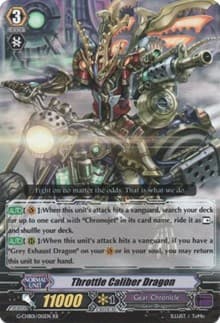 Throttle Caliber Dragon - G-CHB01: TRY3 NEXT - Cardfight Vanguard card