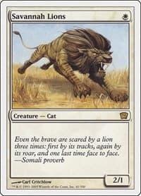 Savannah Lions - 9th Edition - Magic: The Gathering card