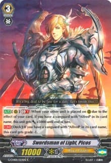 Swordsman of Light, Picos - G-CHB01: TRY3 NEXT - Cardfight Vanguard card