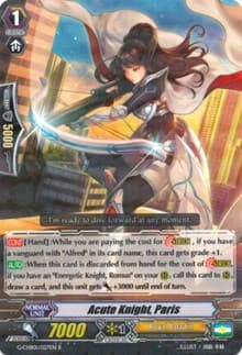 Acute Knight, Paris - G-CHB01: TRY3 NEXT - Cardfight Vanguard card