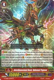 Interdimensional Beast, Upheaval Pegasus - G-CHB01: TRY3 NEXT - Cardfight Vanguard card