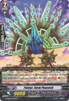 Pulsar, Farm Peacock - G-CHB01: TRY3 NEXT - Cardfight Vanguard card